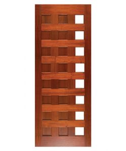 24 panel margin glazed timber door