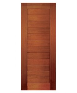 horizontal plank timber door