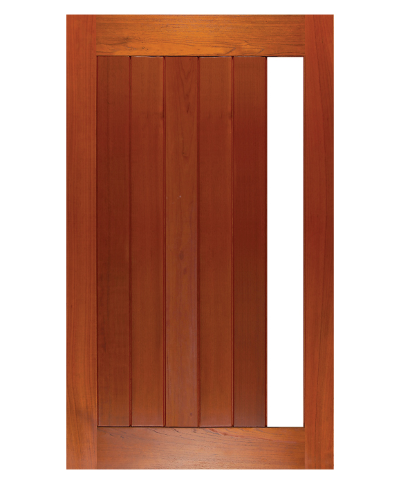 vertical plank glazed pivot door main image