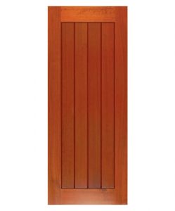 vertical plank timber entry door