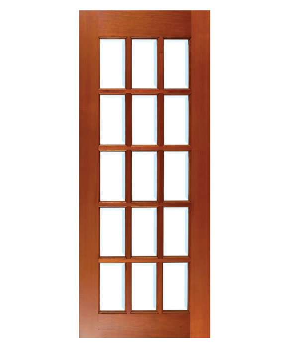 15 Bevel glazed timber door main image