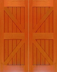barn door double diagonal pattern