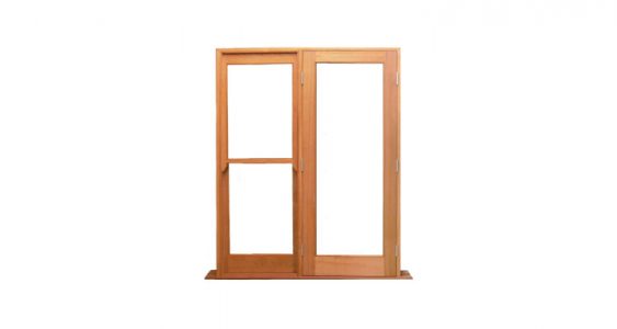 single light 1 double hung sidelight and 1 door