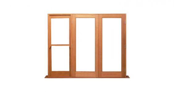 single light 1 double hung sidelight and 2 doors