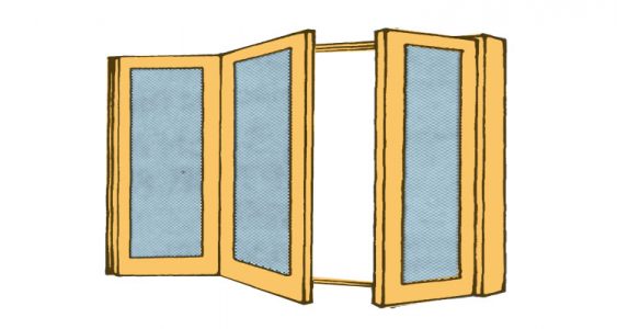 folding 3 sash multifold window