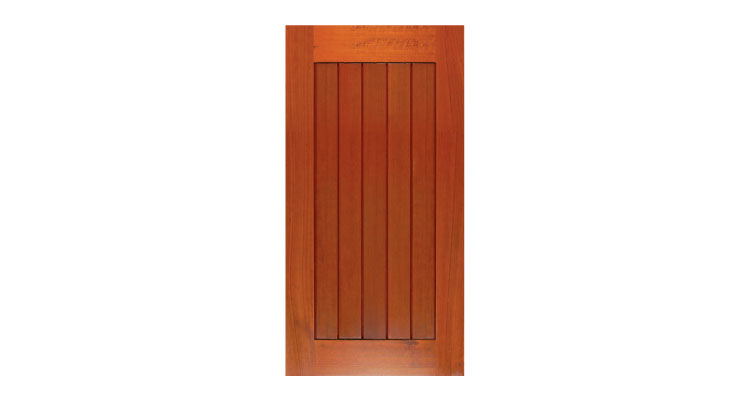 vertical plank contemporary timber gate