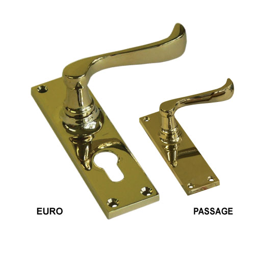 heritage lever on plate gold